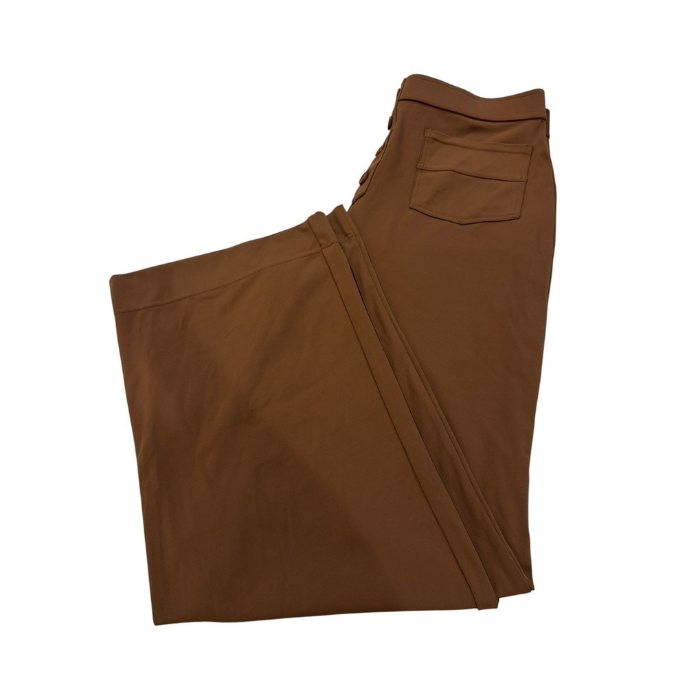 Halara Halo Tek Air Brown Pull On Flat Front size L - Picture 9 of 16